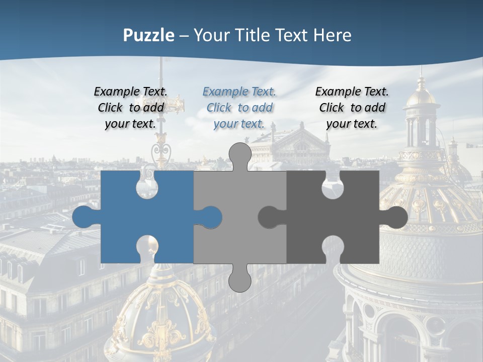 France Touriste Sculpture PowerPoint Template