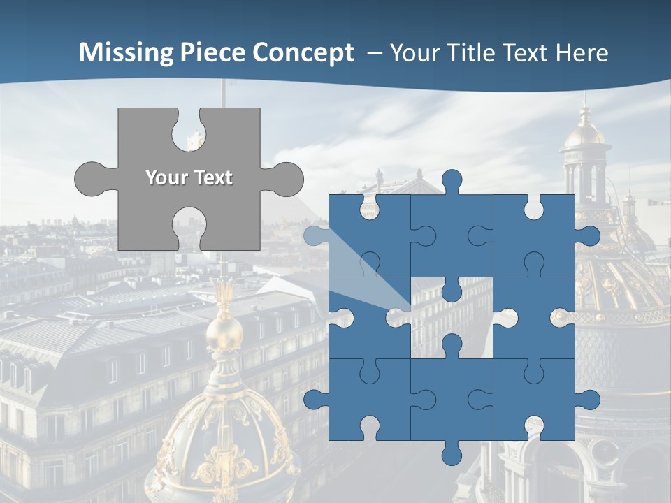 France Touriste Sculpture PowerPoint Template