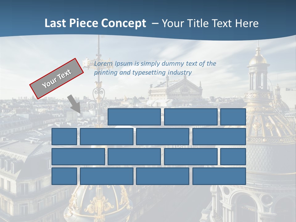 France Touriste Sculpture PowerPoint Template