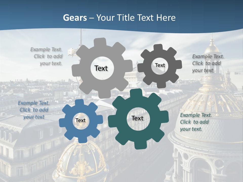 France Touriste Sculpture PowerPoint Template