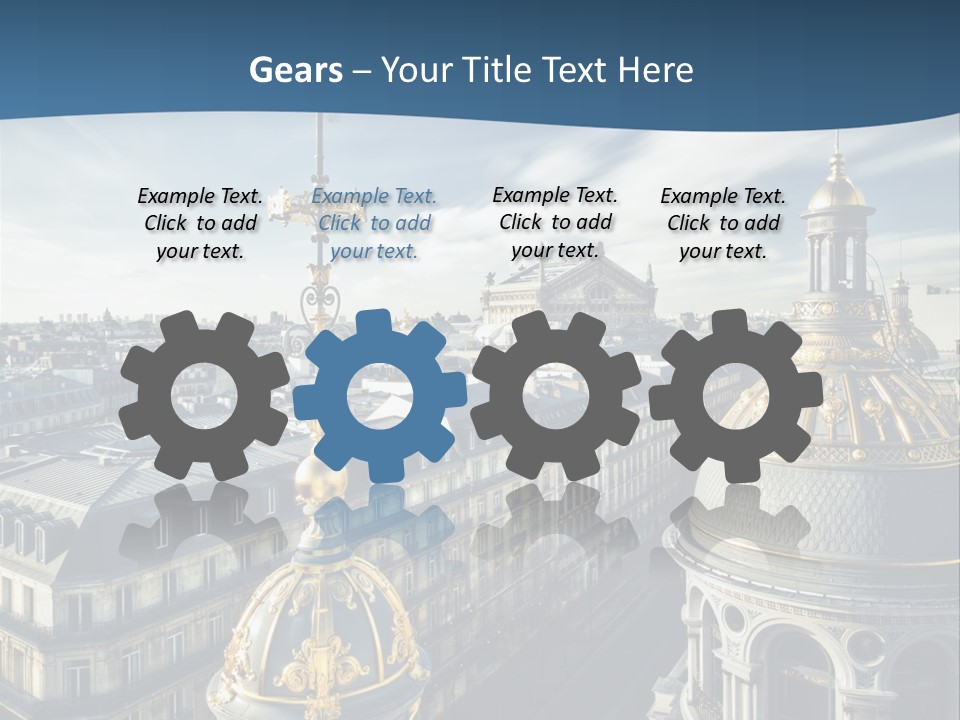 France Touriste Sculpture PowerPoint Template