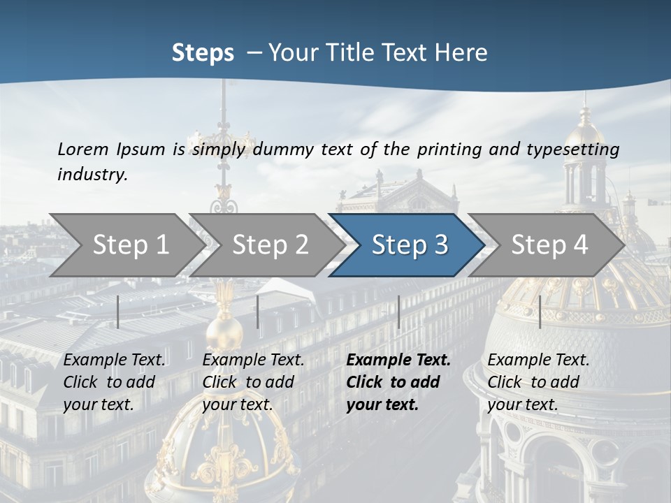 France Touriste Sculpture PowerPoint Template