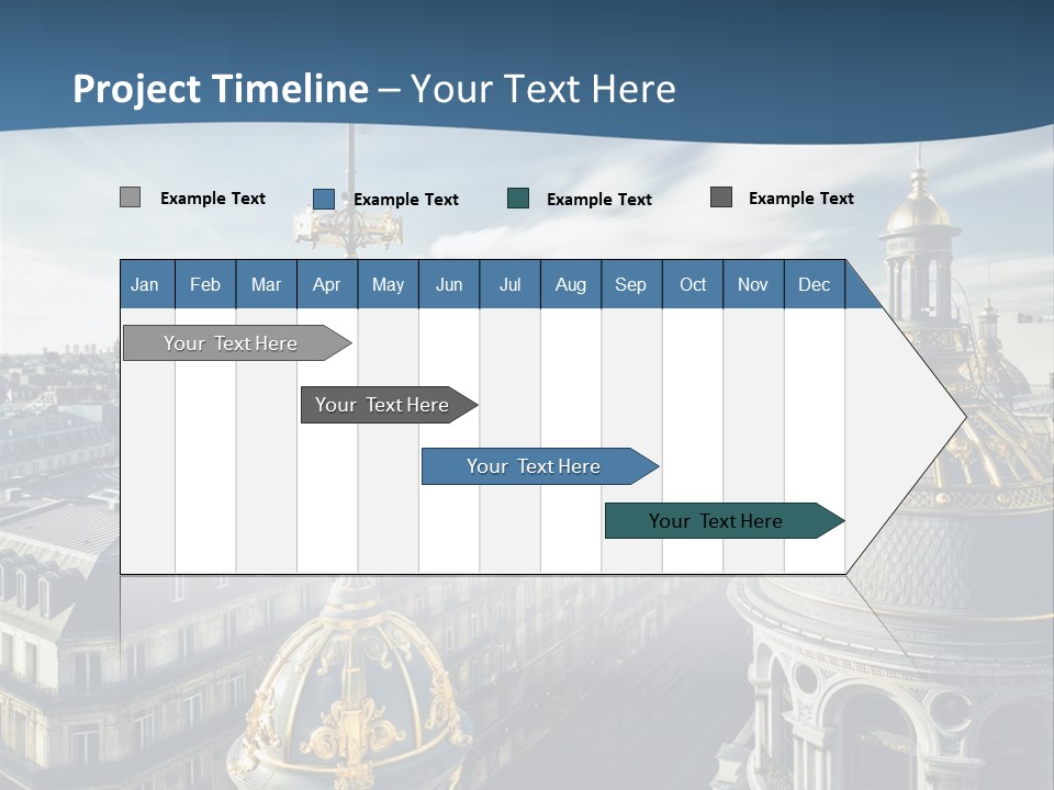 France Touriste Sculpture PowerPoint Template