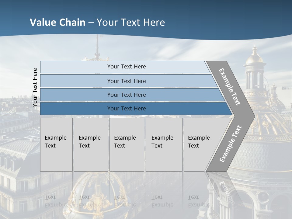 France Touriste Sculpture PowerPoint Template