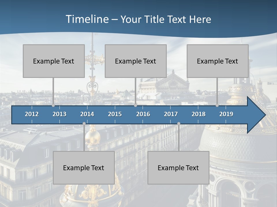 France Touriste Sculpture PowerPoint Template
