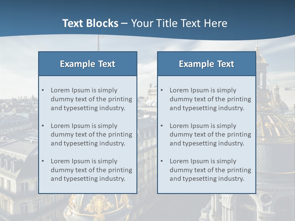 France Touriste Sculpture PowerPoint Template