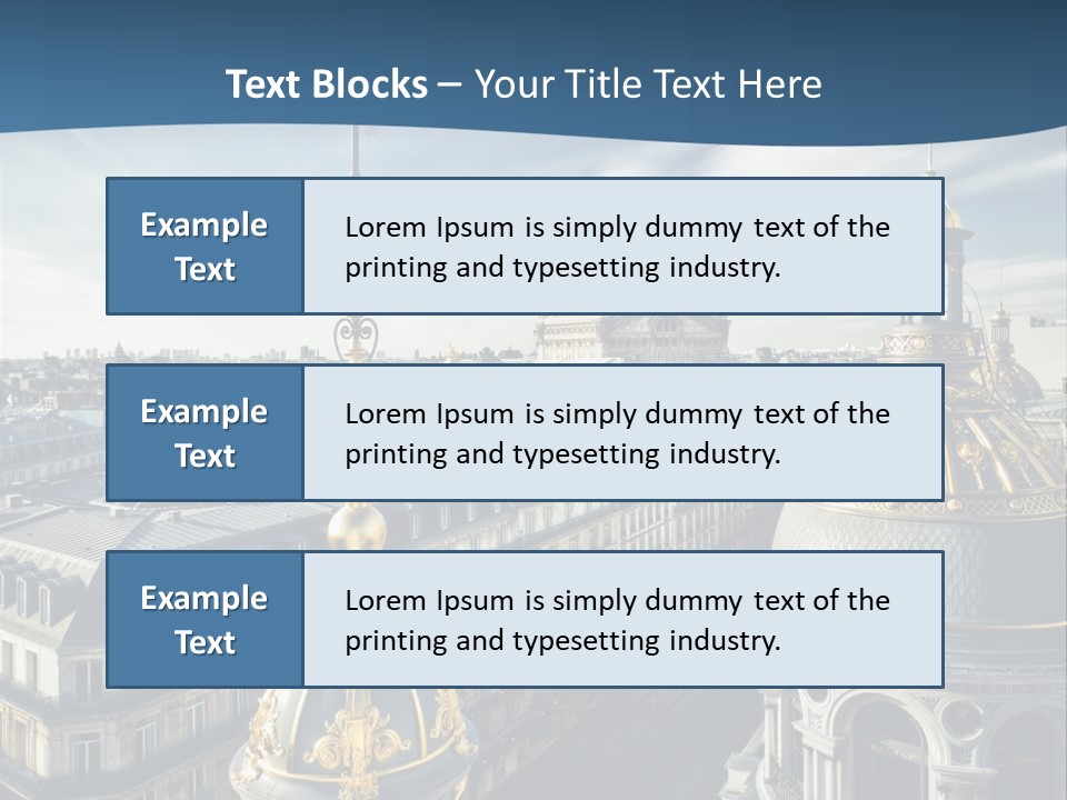 France Touriste Sculpture PowerPoint Template