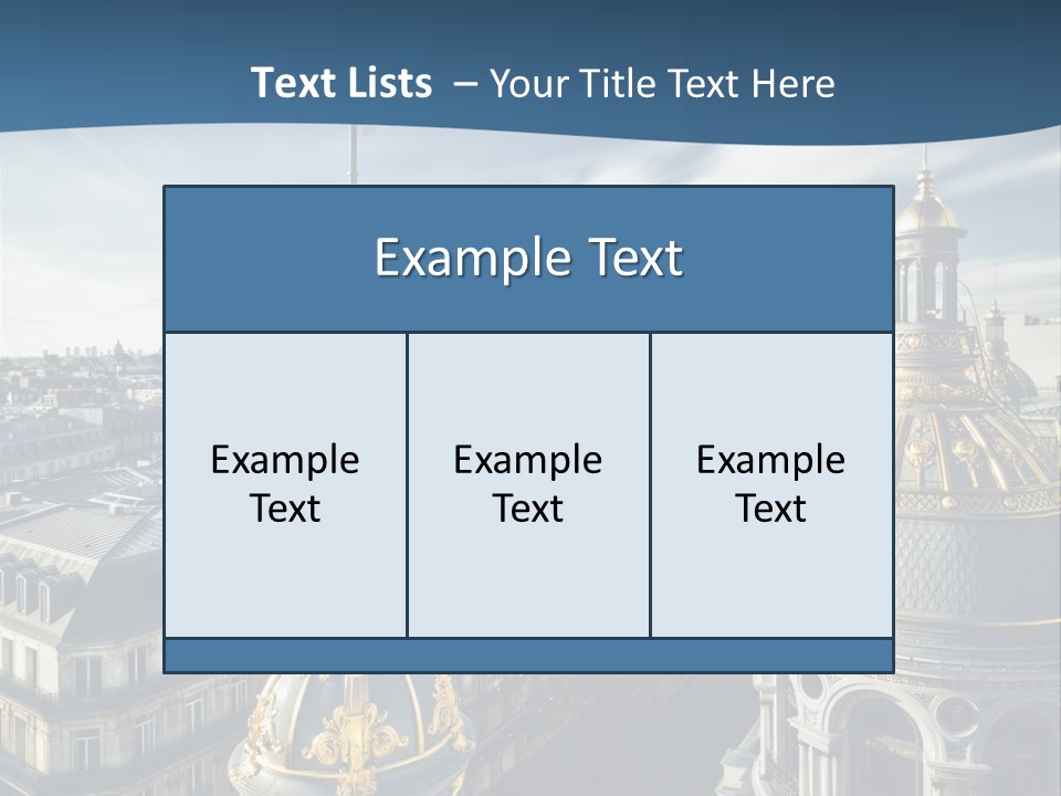 France Touriste Sculpture PowerPoint Template