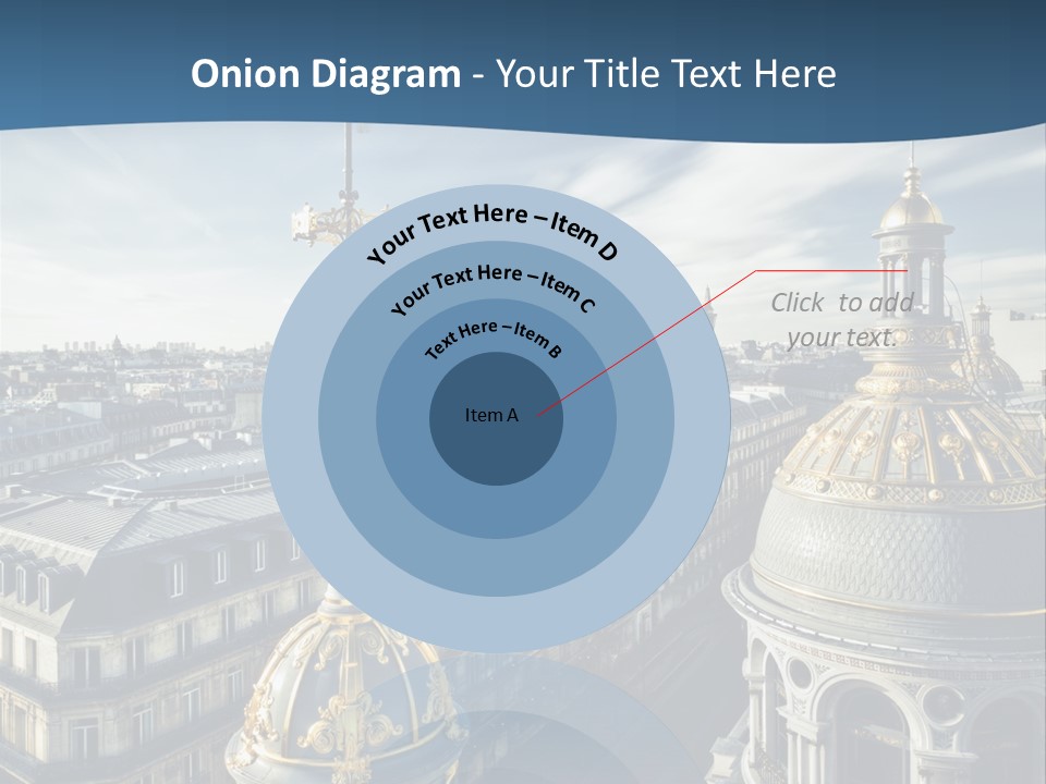 France Touriste Sculpture PowerPoint Template