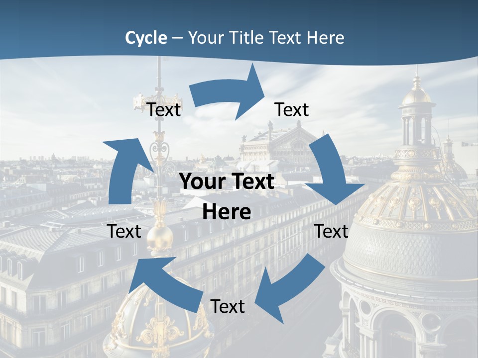 France Touriste Sculpture PowerPoint Template