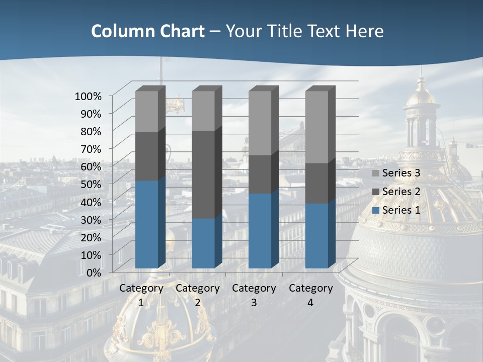 France Touriste Sculpture PowerPoint Template