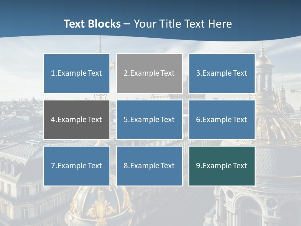 France Touriste Sculpture PowerPoint Template