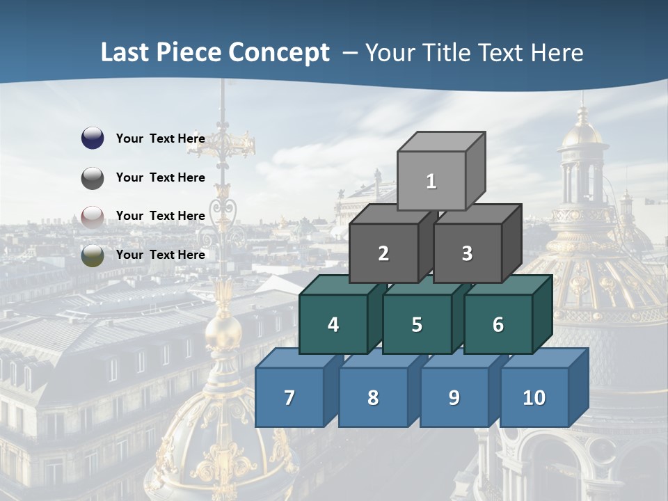 France Touriste Sculpture PowerPoint Template