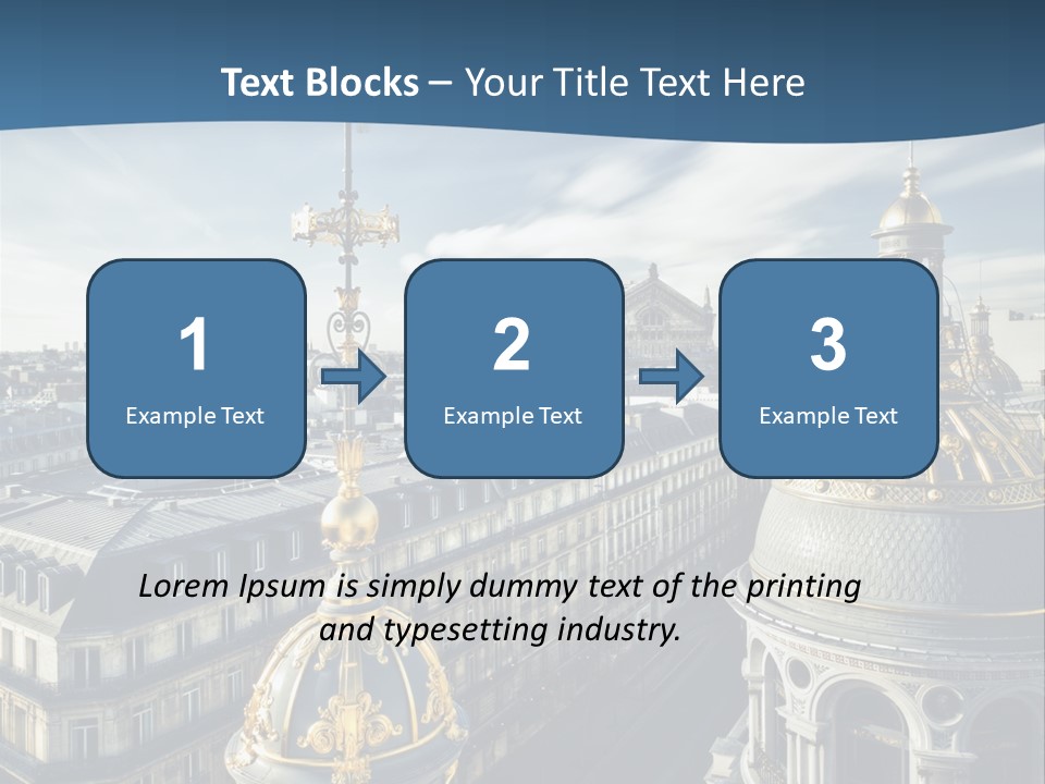 France Touriste Sculpture PowerPoint Template