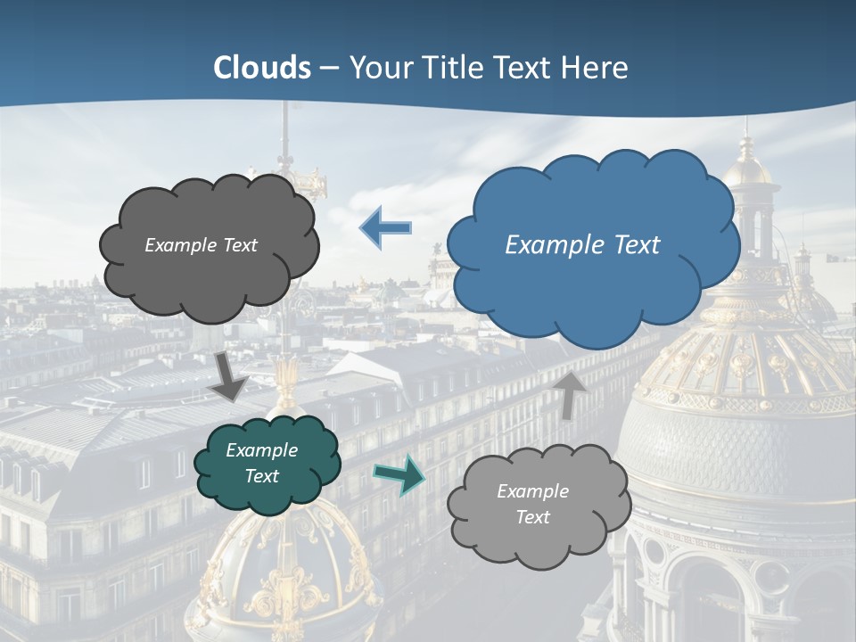 France Touriste Sculpture PowerPoint Template