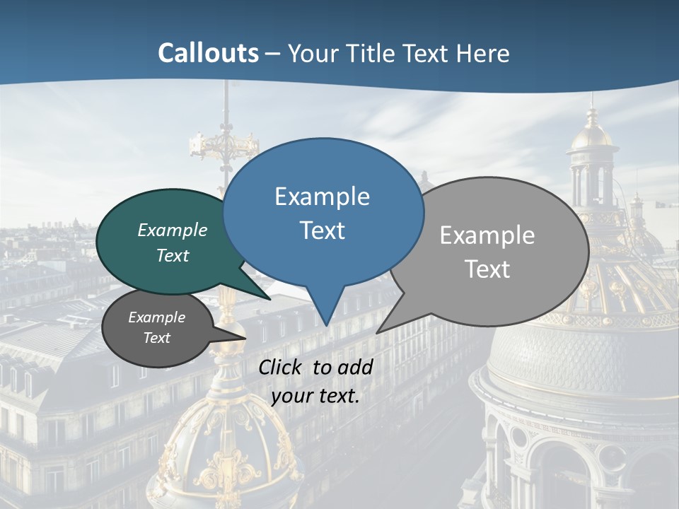 France Touriste Sculpture PowerPoint Template