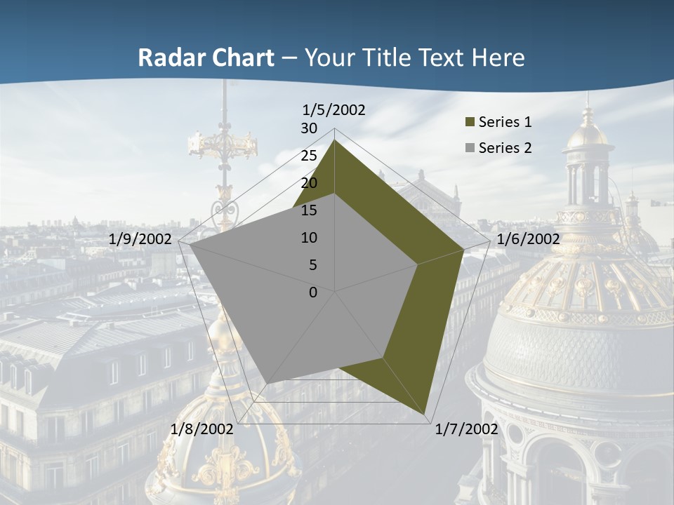 France Touriste Sculpture PowerPoint Template