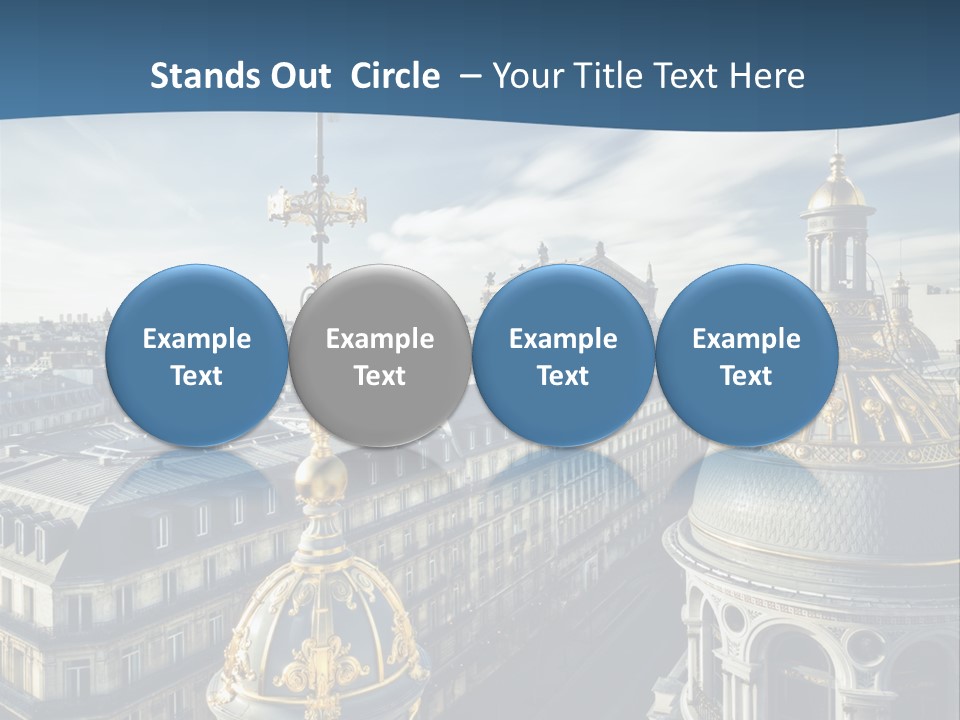 France Touriste Sculpture PowerPoint Template