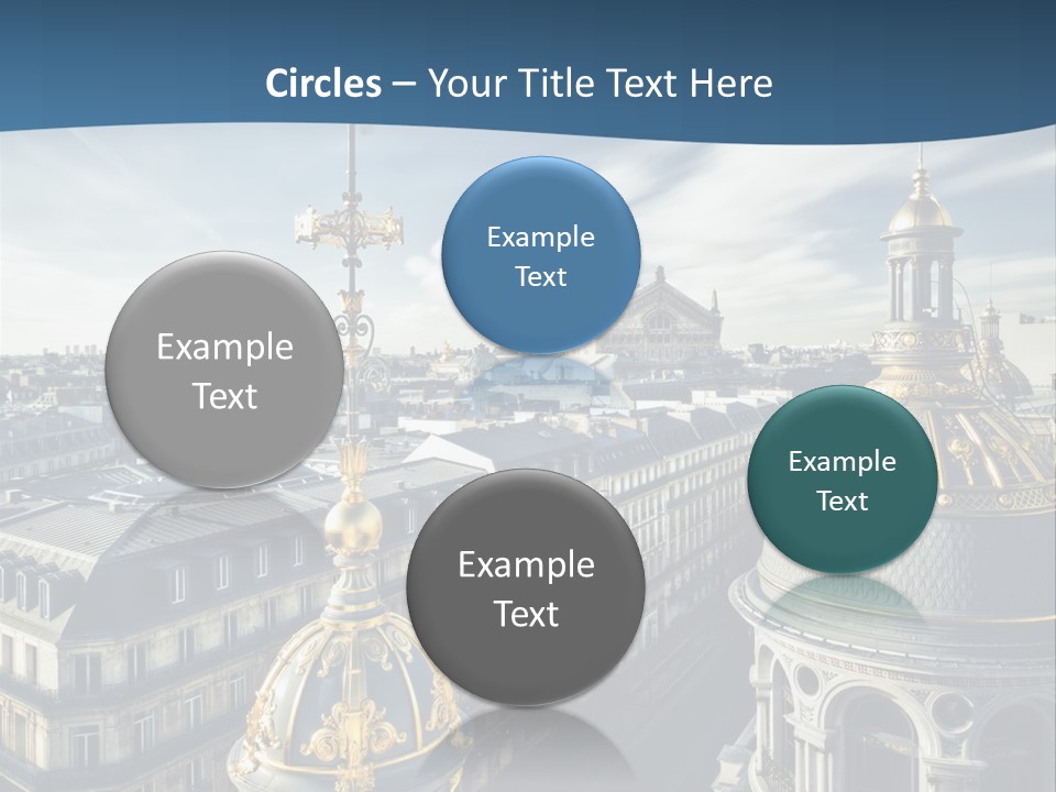 France Touriste Sculpture PowerPoint Template