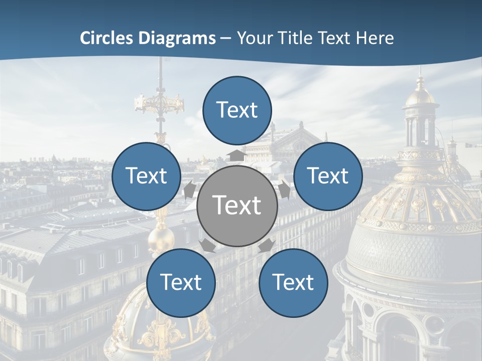 France Touriste Sculpture PowerPoint Template