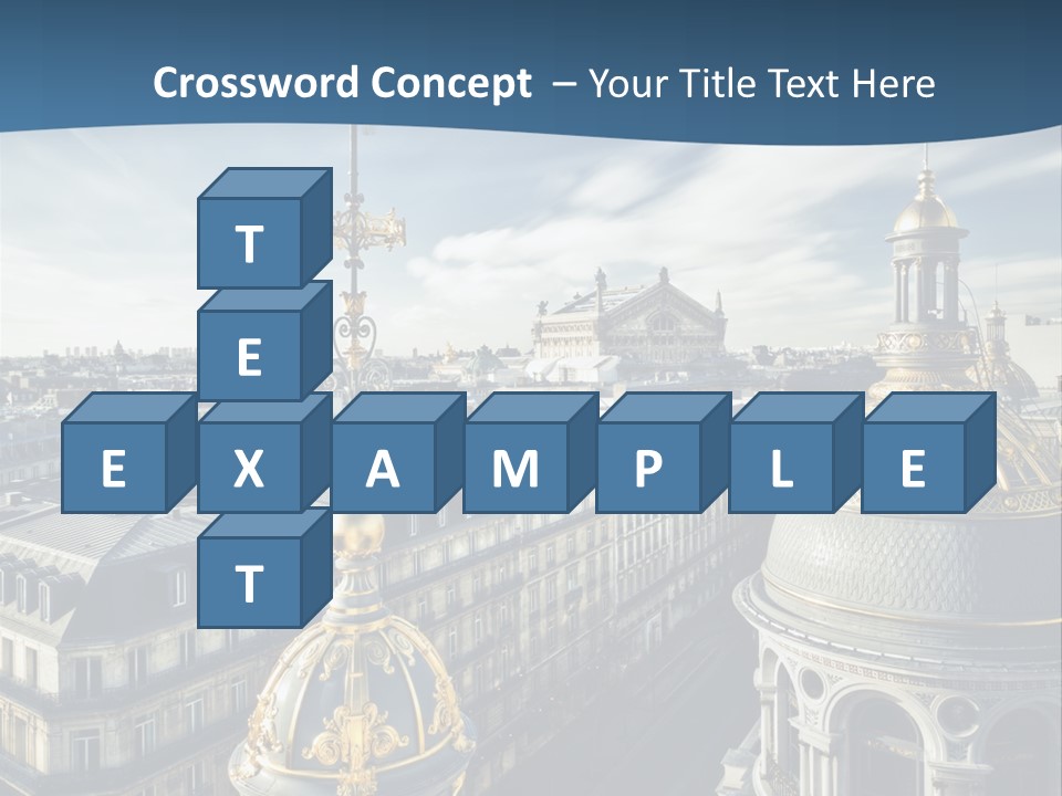 France Touriste Sculpture PowerPoint Template