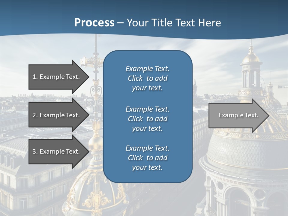 France Touriste Sculpture PowerPoint Template
