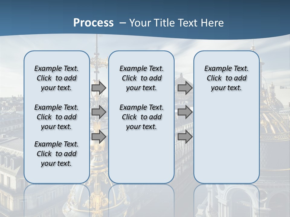France Touriste Sculpture PowerPoint Template