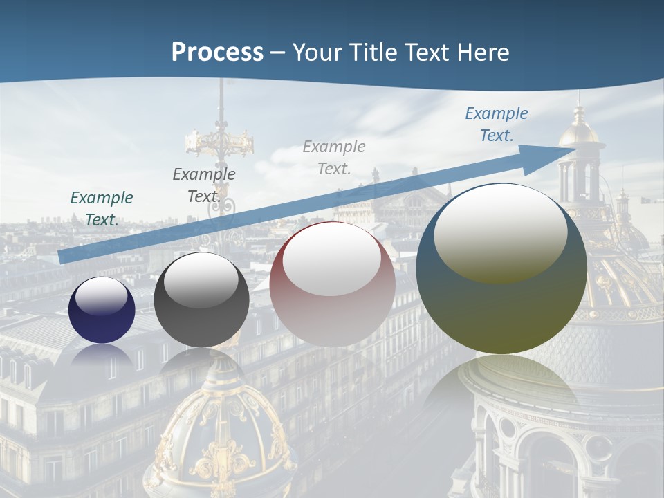 France Touriste Sculpture PowerPoint Template