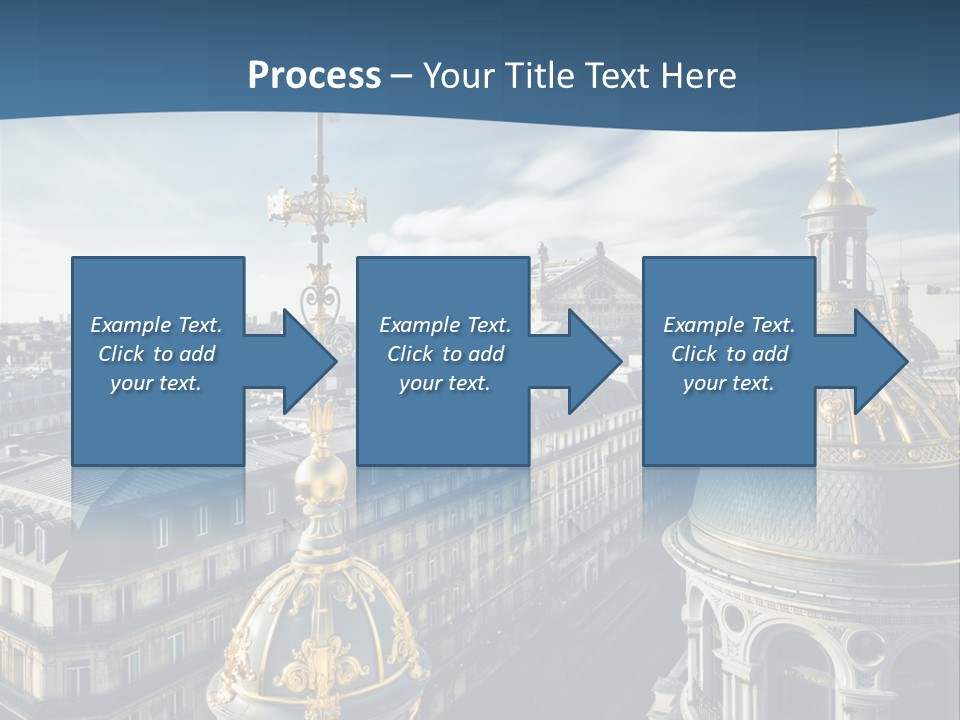 France Touriste Sculpture PowerPoint Template