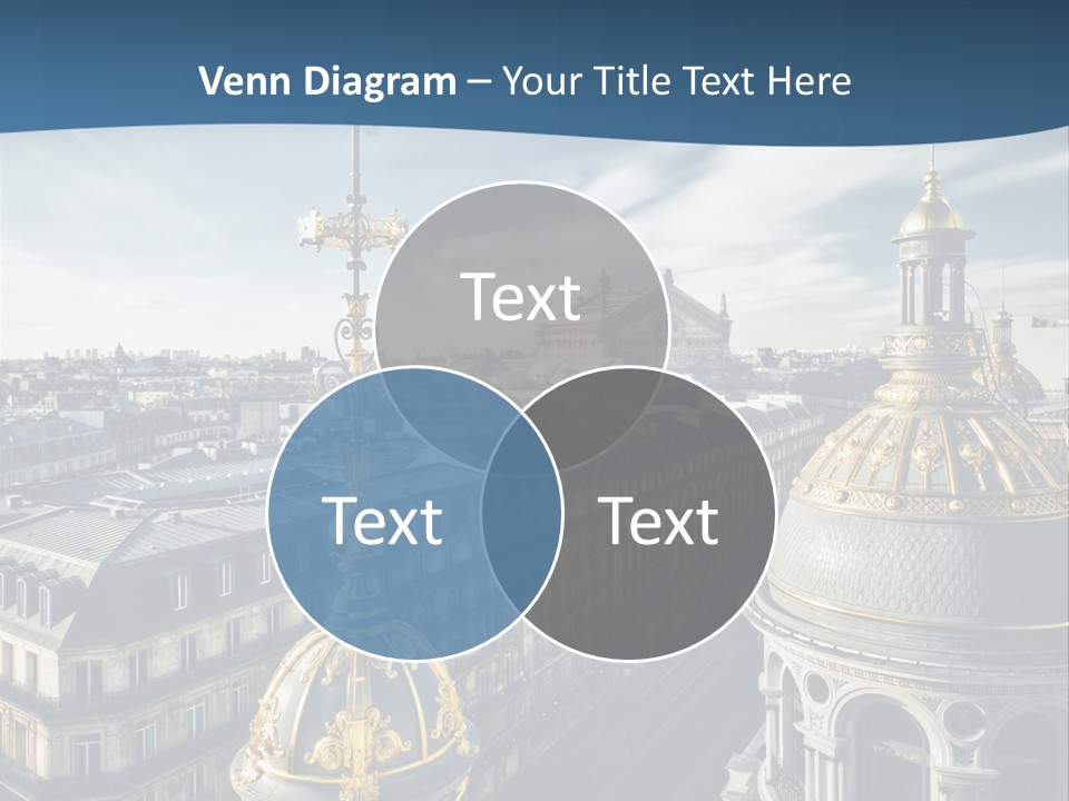 France Touriste Sculpture PowerPoint Template