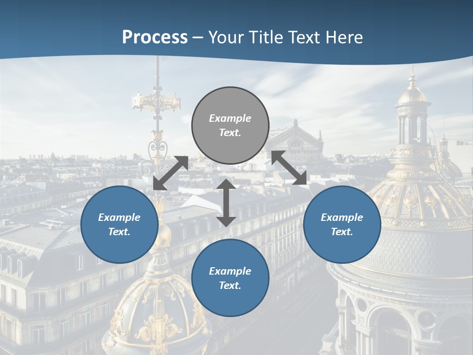 France Touriste Sculpture PowerPoint Template