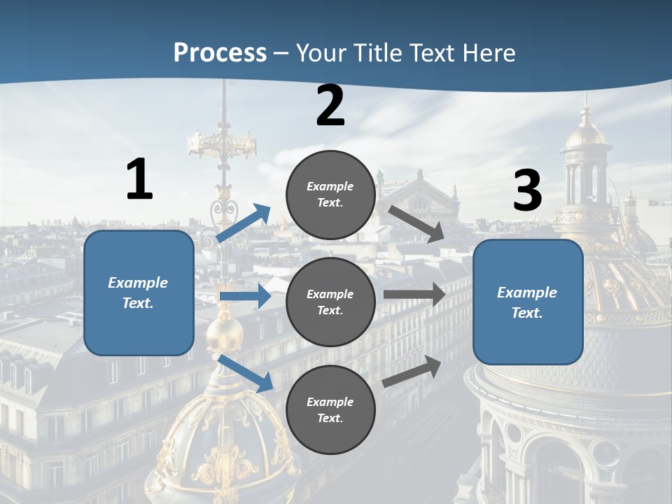 France Touriste Sculpture PowerPoint Template