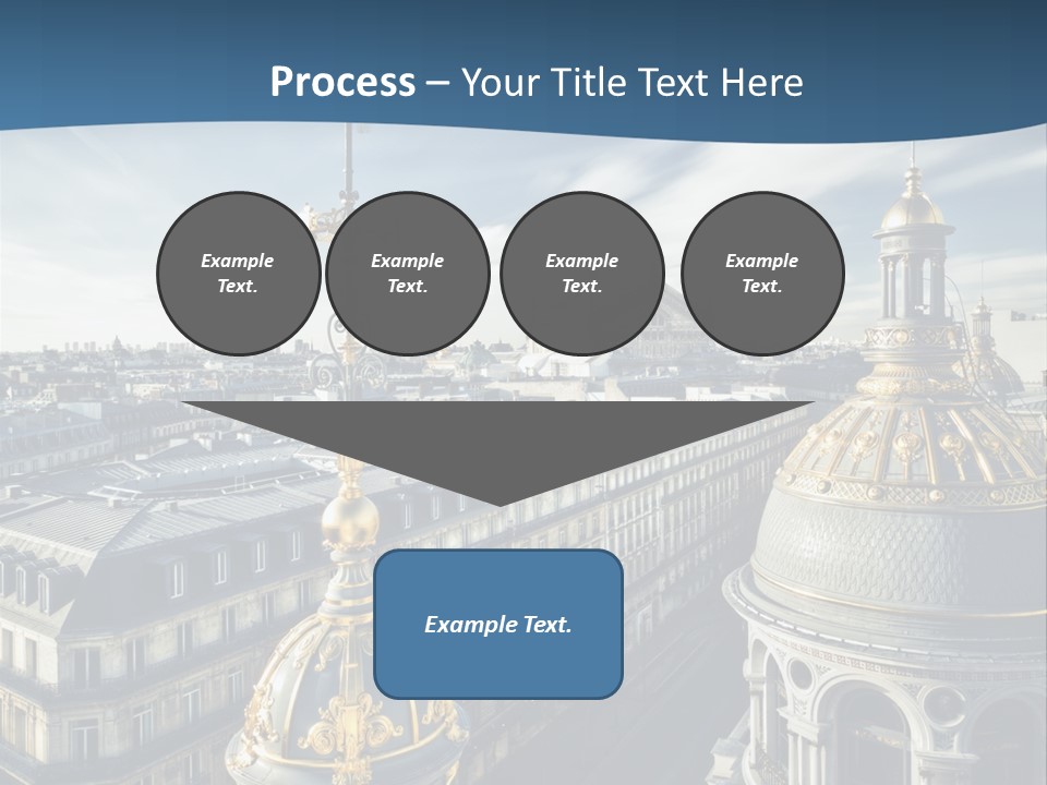 France Touriste Sculpture PowerPoint Template