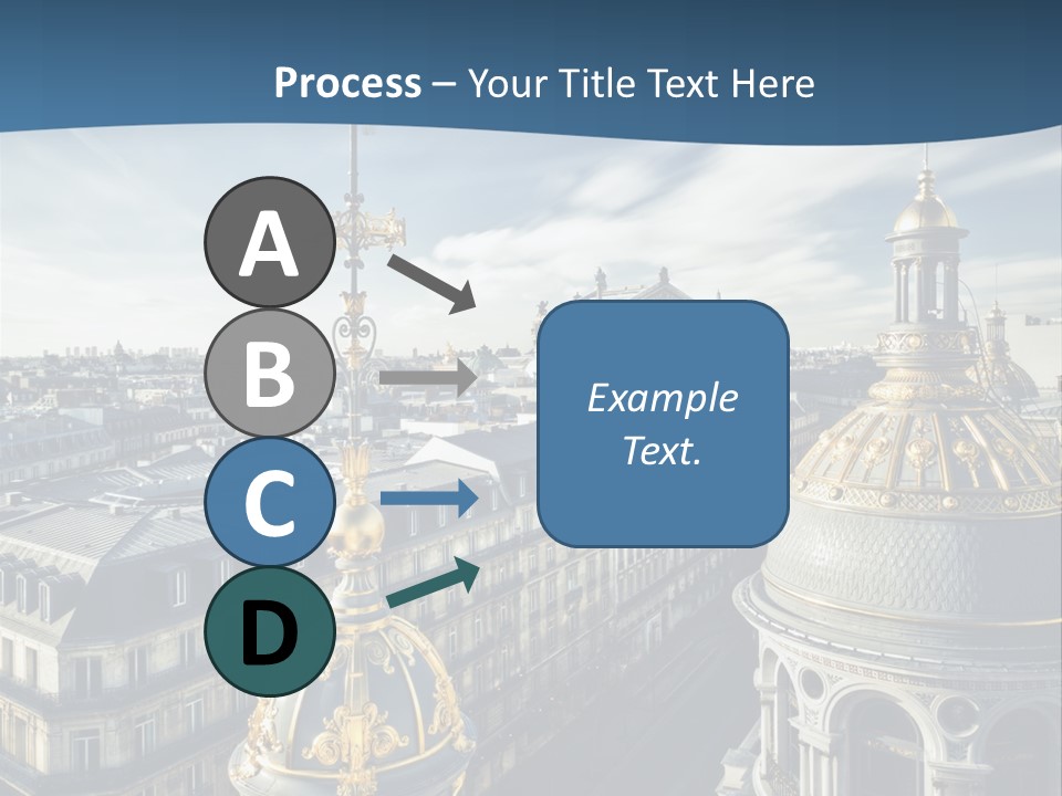 France Touriste Sculpture PowerPoint Template