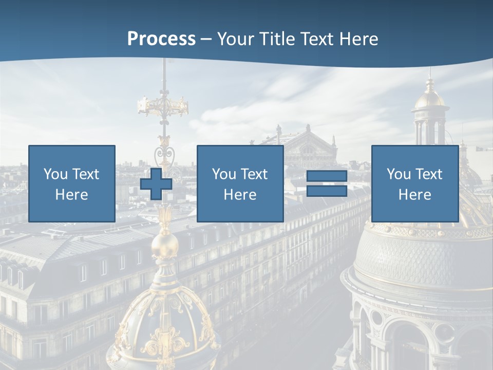 France Touriste Sculpture PowerPoint Template