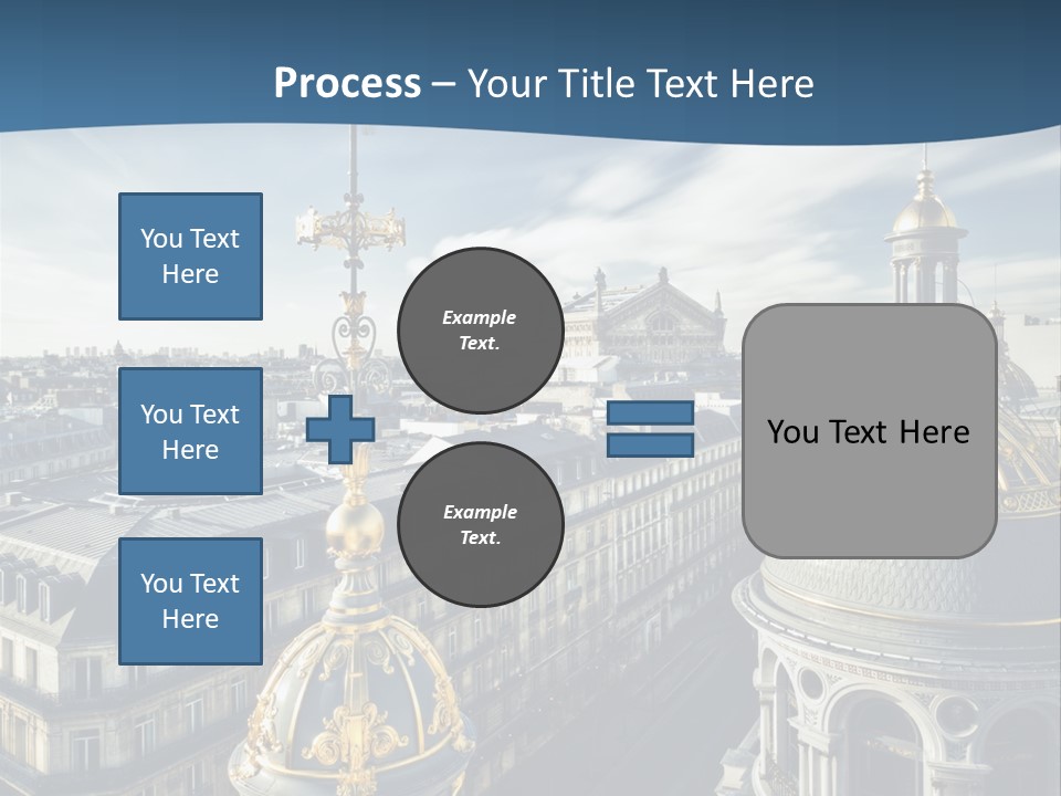 France Touriste Sculpture PowerPoint Template