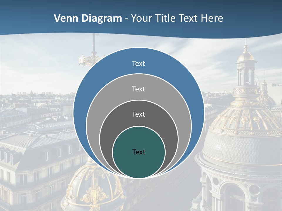 France Touriste Sculpture PowerPoint Template
