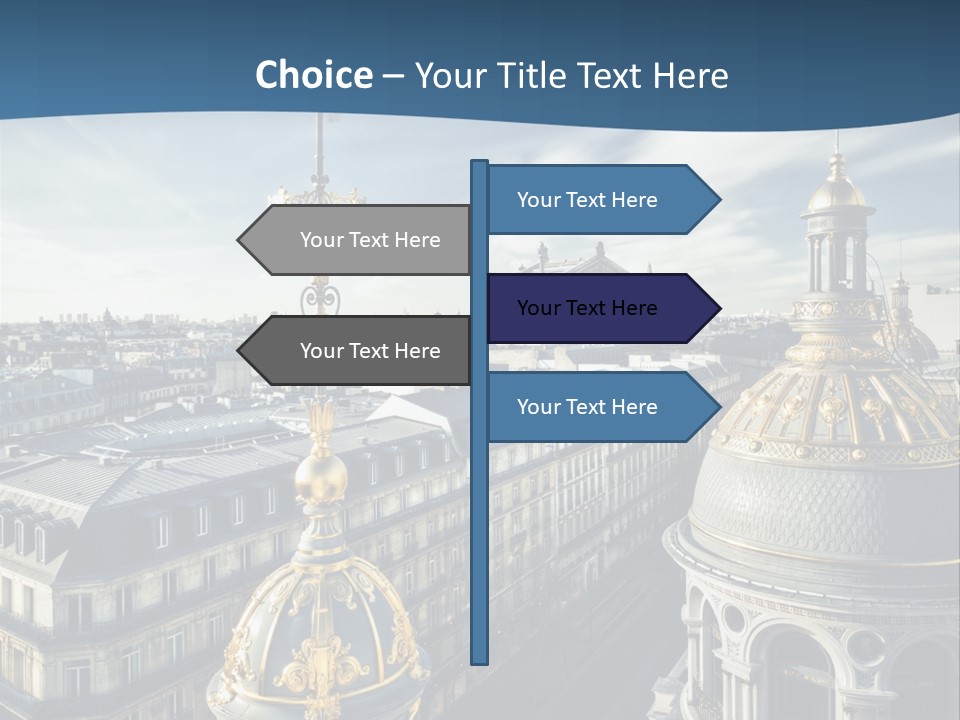 France Touriste Sculpture PowerPoint Template