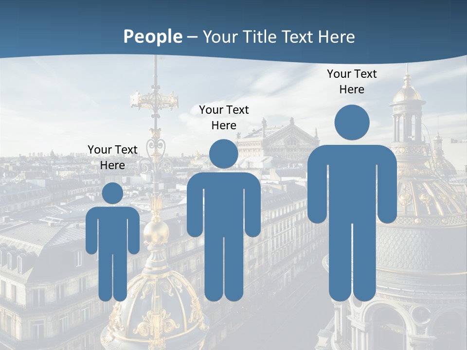 France Touriste Sculpture PowerPoint Template