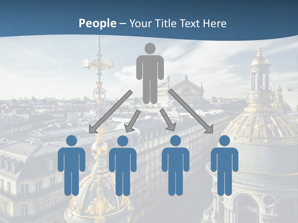 France Touriste Sculpture PowerPoint Template