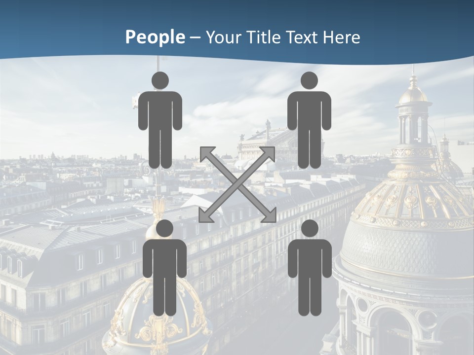 France Touriste Sculpture PowerPoint Template