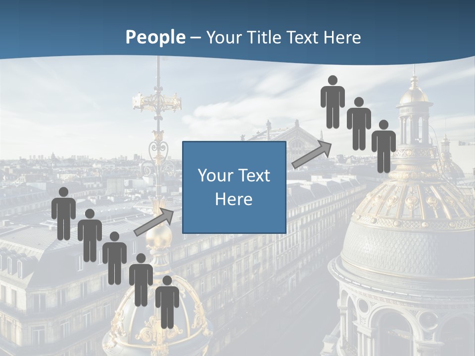 France Touriste Sculpture PowerPoint Template