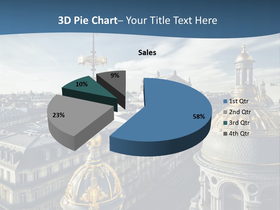 France Touriste Sculpture PowerPoint Template