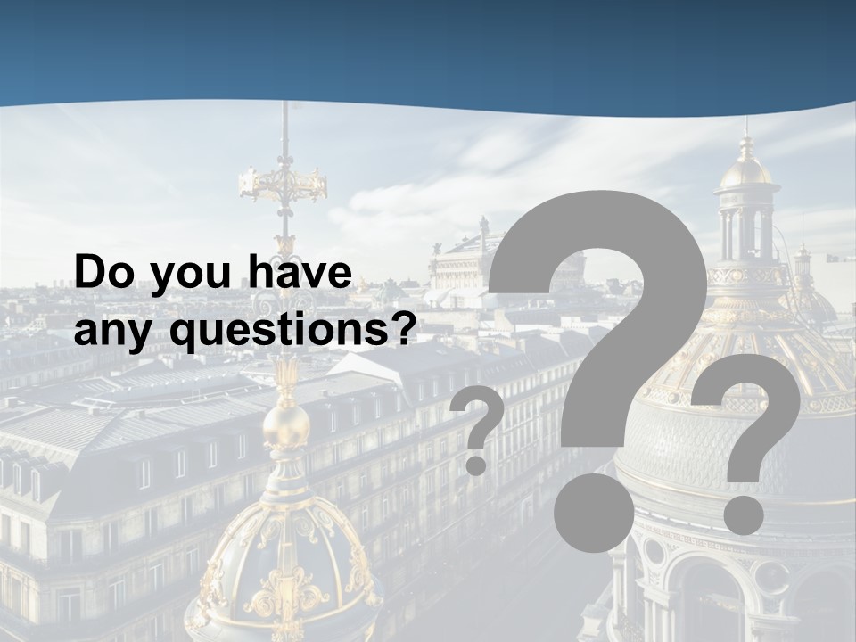 France Touriste Sculpture PowerPoint Template