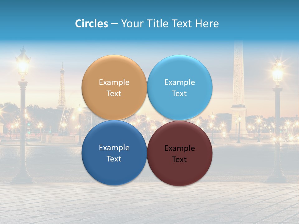 Ancien Tour Eiffel Paris PowerPoint Template