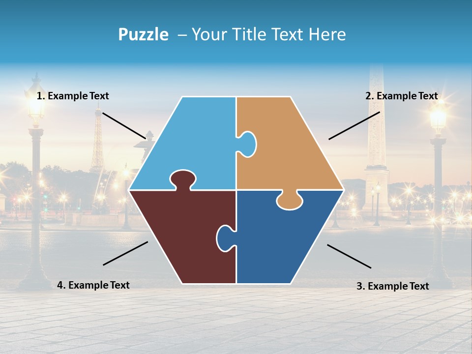 Ancien Tour Eiffel Paris PowerPoint Template