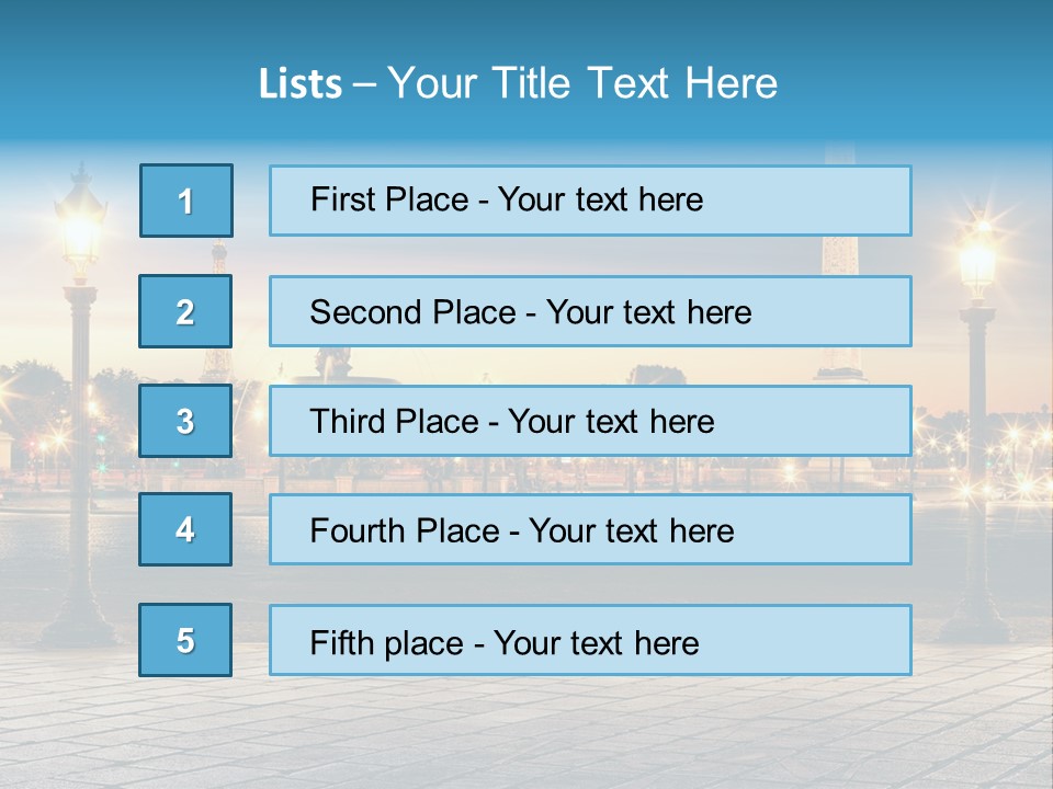 Ancien Tour Eiffel Paris PowerPoint Template