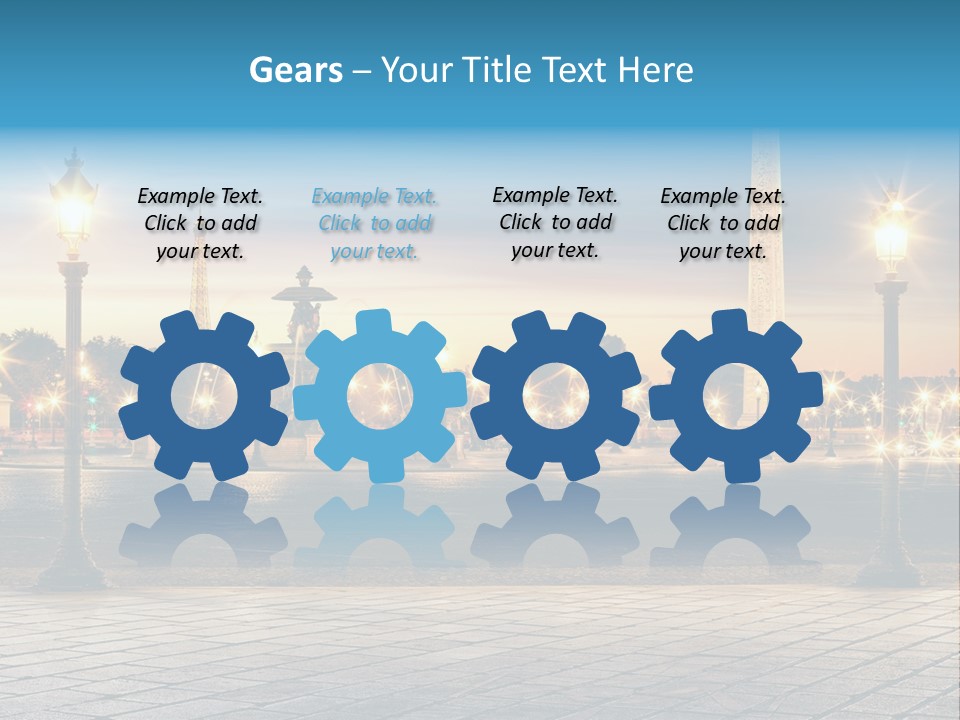 Ancien Tour Eiffel Paris PowerPoint Template