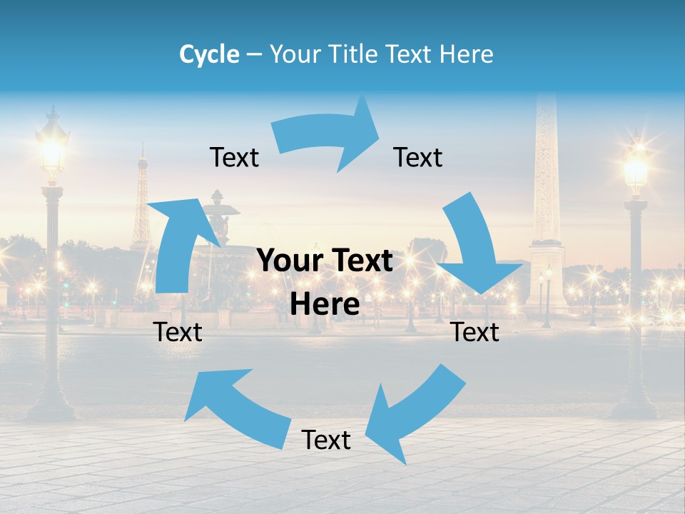 Ancien Tour Eiffel Paris PowerPoint Template