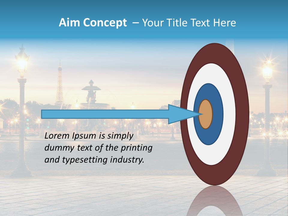 Ancien Tour Eiffel Paris PowerPoint Template